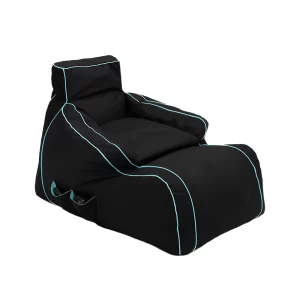 Durable 600D PVC Black Modern Gaming Bean Bag Special Customized Shape Bean Bag Chair for Gamers